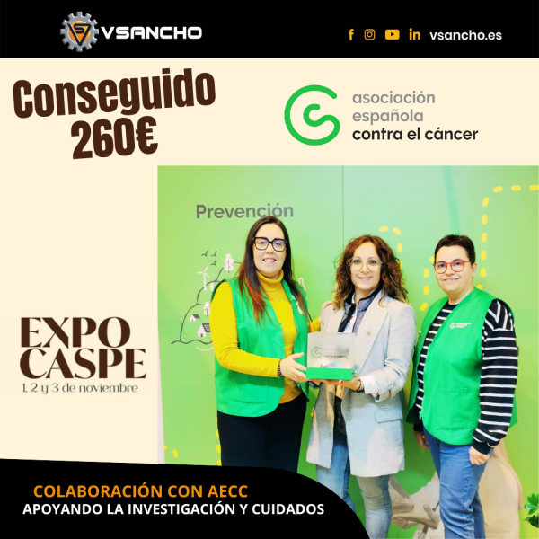 VSANCHO Y AECC EN EXPO CASPE